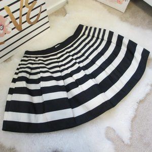 Black&White Striped Skirt